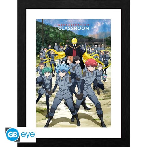 ASSASSINATION CLASSROOM - Framed print "3-E Class" (30x40)