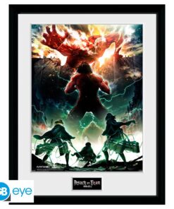 ATTACK ON TITAN - Framed print "Key Art" (30x40)