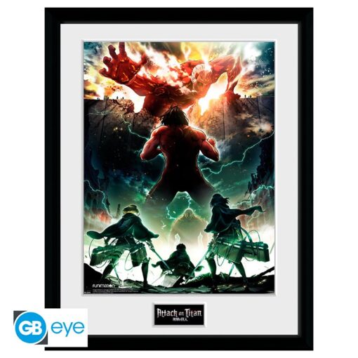 ATTACK ON TITAN - Framed print "Key Art" (30x40)