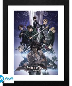 ATTACK ON TITAN - Framed print "S4 key art 2" (30x40)