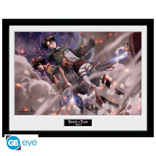 ATTACK ON TITAN - Framed print "Smoke Blast" (30x40)