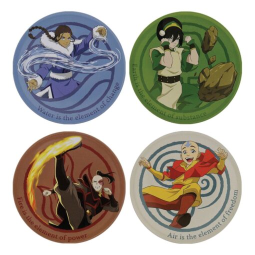 Avatar The Last Airbender Sottobicchiere 4-pack Fanattik