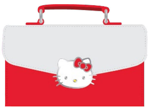 BORSETTA HELLO KITTY RED & WHITE ANIME MANGA - ACCESSORI