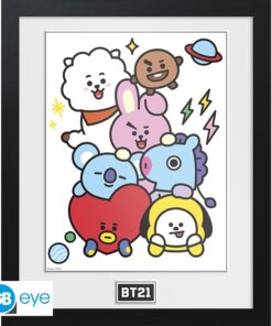 BT21 - Framed print "Characters Stack" (30x40)