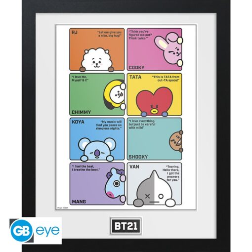 BT21 - Framed print "Compilation" (30x40)