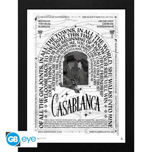 CASABLANCA - Framed print "Warner 100th" (30x40)