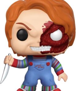 Child´s Play Pop! Movies Vinile (exc) Figura Chucky Half (bd) 9 Cm Funko