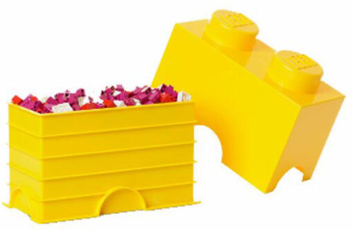 CONTENITORE LEGO BRICK 2 GIALLO GADGET