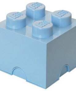 CONTENITORE LEGO BRICK 4 AZZURRO GADGET