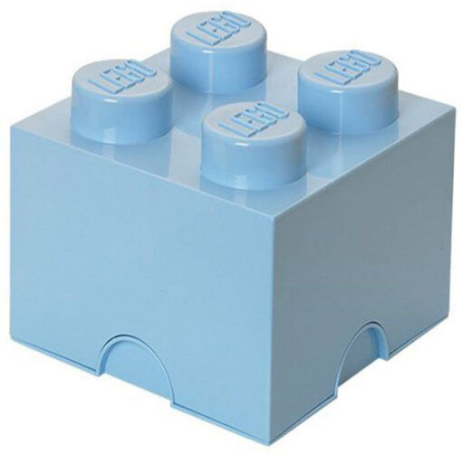 CONTENITORE LEGO BRICK 4 AZZURRO GADGET