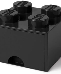 CONTENITORE LEGO BRICK 4 CASSETTO NERO LEGO - GADGET