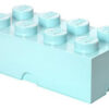 CONTENITORE LEGO BRICK 8 AZZURRO ACQUA GADGET