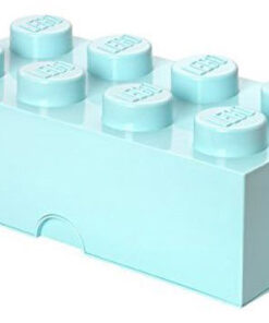 CONTENITORE LEGO BRICK 8 AZZURRO ACQUA GADGET