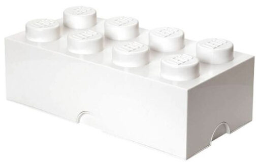 CONTENITORE LEGO BRICK 8 BIANCO GADGET