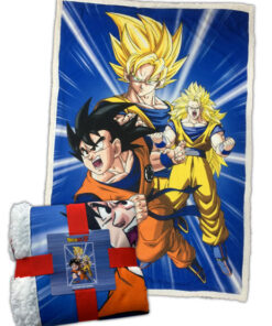 COPERTA SHERPA DRAGON BALL Z GOKU TRANSFORMATION ANIME DRAGON BALL - ACCESSORI