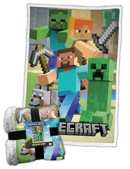 COPERTA SHERPA MINECRAFT MINECRAFT - ACCESSORI