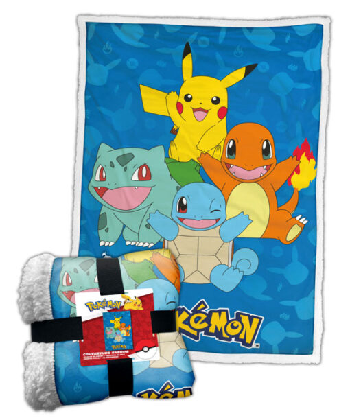 COPERTA SHERPA POKEMON HAPPY CREW POKEMON - ACCESSORI