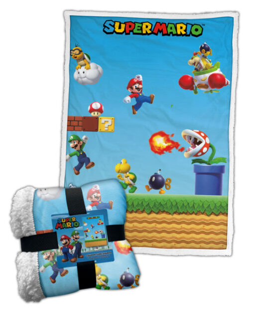 COPERTA SHERPA SUPER MARIO PERSONAGGI NINTENDO SUPER MARIO - ACCESSORI