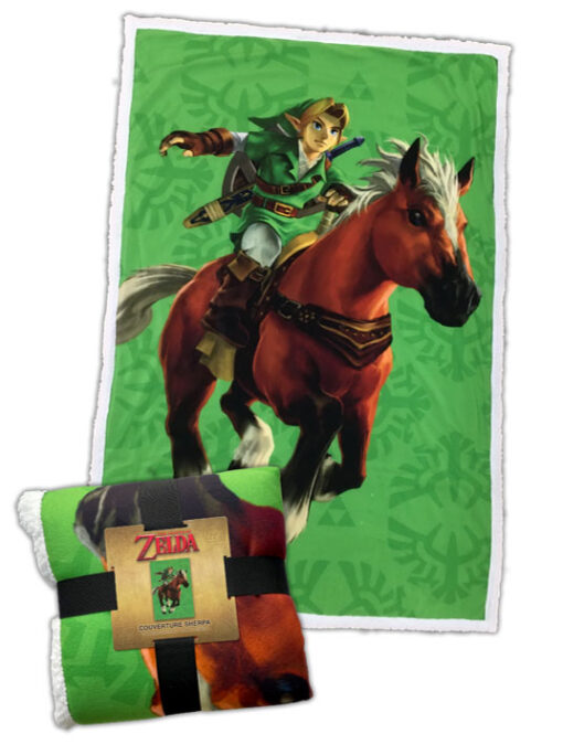 COPERTA SHERPA THE LEGEND OF ZELDA LINK & EPONA NINTENDO ZELDA - ACCESSORI