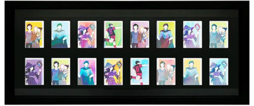 CORNICE ESPOSIZIONE TRADING CARD NERA 16 POSTI CARD PROTECTOR - CARTE DA GIOCO/COLLEZIONE