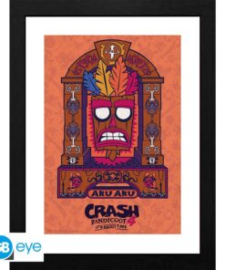 CRASH BANDICOOT- Framed print "Aku Aku" (30x40)