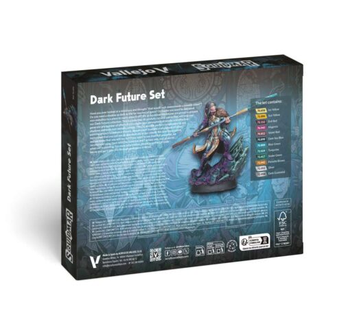 DARK FUTURE SET BY SQUIDMAR MINIATURES Colori Vallejo