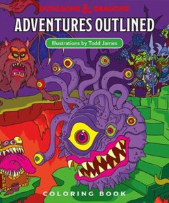 D&D Adventure Outlined Coloring Book