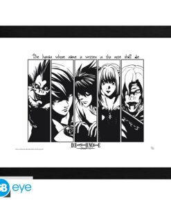 DEATH NOTE - Framed print "Usual Suspects" (30x40)