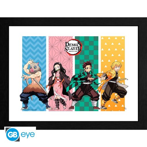 DEMON SLAYER - Framed print "Group" (30x40)