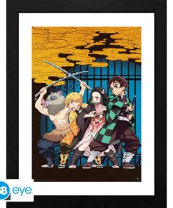 DEMON SLAYER - Framed print "Key Art" (30x40)