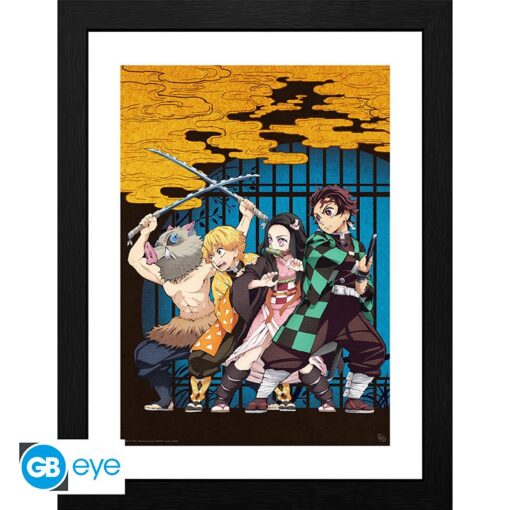 DEMON SLAYER - Framed print "Key Art" (30x40)