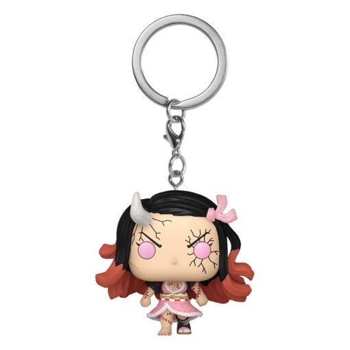 Demon Slayer: Kimetsu No Yaiba Pop! Vinile Portachiavis 4 Cm Nezuko(demon Form)  Funko