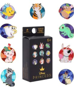 Disney By Loungefly Enamel Pins Blind Box Princess Animal Stain Glass  Funko