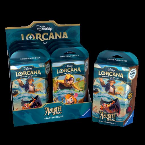 Disney Lorcana Azurite Sea Starter Deck Display (8) ENG Ravensburger