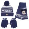 Disney Mickey Mouse Set Invernale Sciarpa Cappello Guanti Cerdà