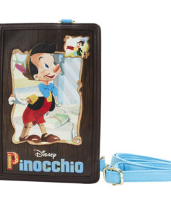 Disney Pinocchio Borsa a Tracolla Convertibile in Zaino Stile Libro 30cm Loungefly