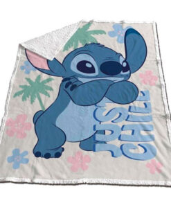 Disney Stitch coral sherpa blanket 130x170cm Disney