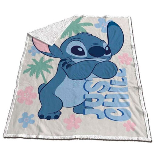 Disney Stitch coral sherpa blanket 130x170cm Disney