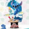 Disney Summer Series D-Stage PVC Diorama Stitch Surf 15 Cm Beast Kingdom Toys