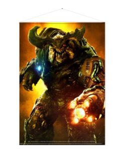 Doom Cyber Demon WallScroll Poster Gaya Entertainment