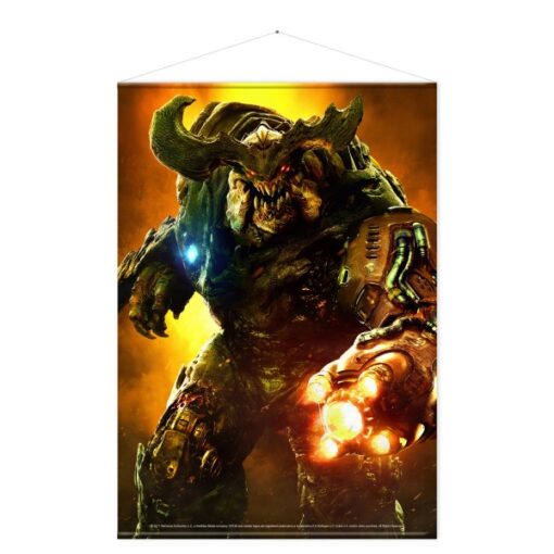 Doom Cyber Demon WallScroll Poster Gaya Entertainment