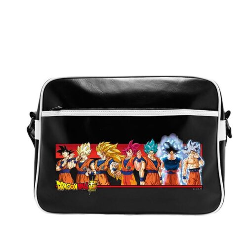 Dragon Ball Super - Borsa A Tracolla "Goku Transformazioni" Vinile 38 x 29 x 12