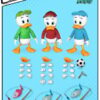 Duck Tales Huey Dewey Louie Dah Action Figura Beast Kingdom