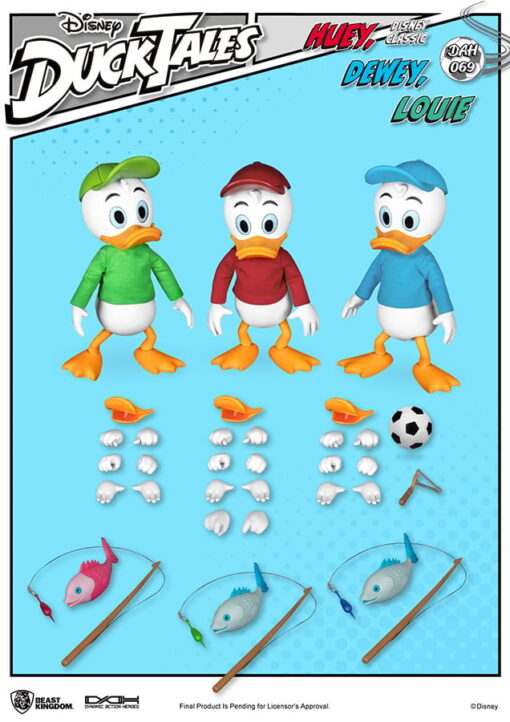 Duck Tales Huey Dewey Louie Dah Action Figura Beast Kingdom