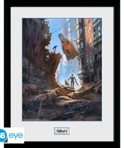 FALLOUT - Framed print "street scene" (30x40)