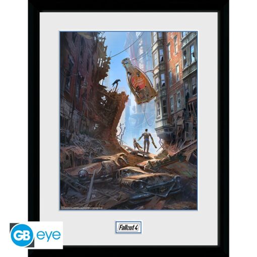 FALLOUT - Framed print "street scene" (30x40)