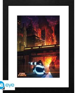 FIRE FORCE - Framed print "Spontaneous Human Combustion" (30x40)