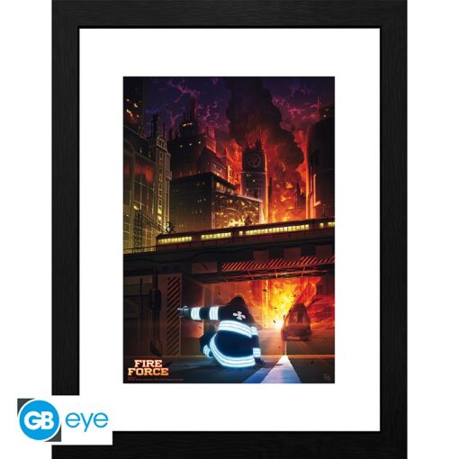 FIRE FORCE - Framed print "Spontaneous Human Combustion" (30x40)