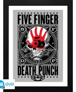 FIVE FINGER DEATH PUNCH - Framed print "Punchagram" (30x40)