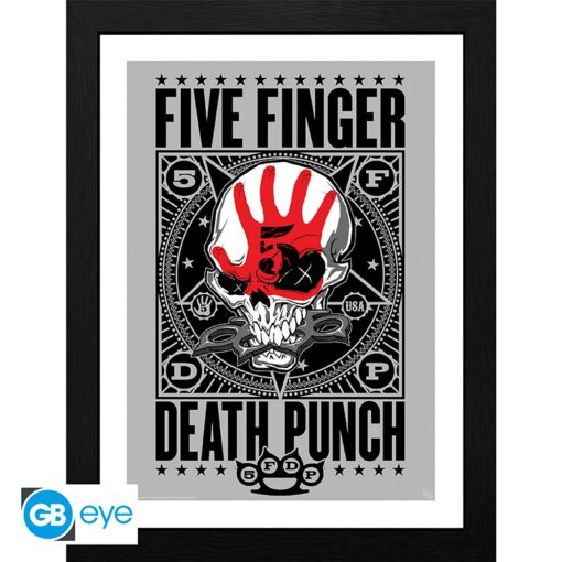 FIVE FINGER DEATH PUNCH - Framed print "Punchagram" (30x40)